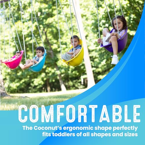 Coconut Toddler Swing with 3-Point Safety Harness - Indoor/Outdoor Use