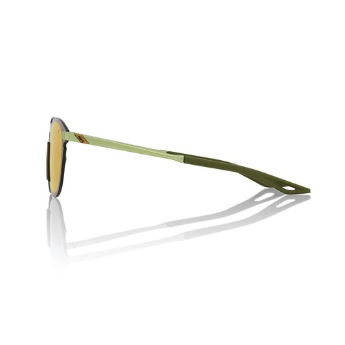 100% Legere Round Ultralight Rimless Sunglasses - Durable Frameless Active Performance Eyewear w/Rubber Temple & Nose Grip