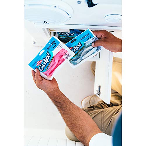 Gulp! Grub Saltwater Fishing Soft Bait - Pink Shine, 4"