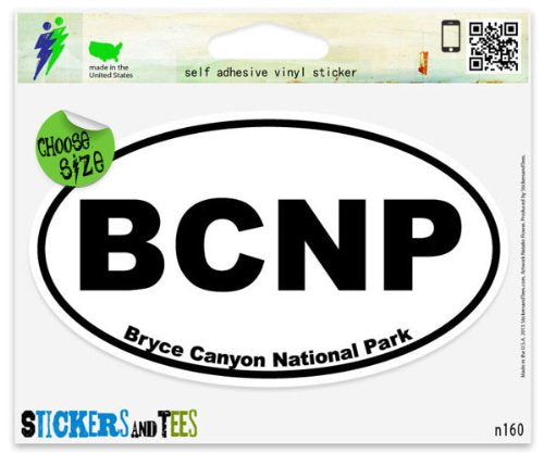 Bryce Canyon National Park Vinyl Bumper Sticker - 3" x 2"