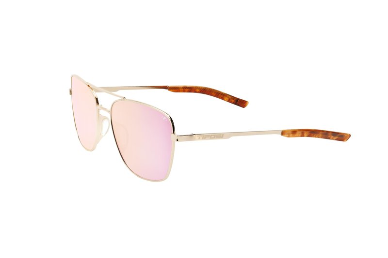 Shwae Tangle Free Aviator Sunglasses For Men & Women - Ideal For Flying, Golf, Hiking, Running and Great Lifestyle Look (Square 2.0 Gold (Pink Mirror))