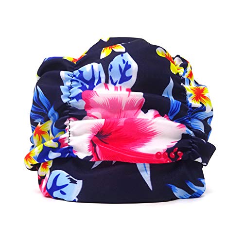 Pleated Swim Cap for Long Hair - Non-Waterproof Bathing Cap