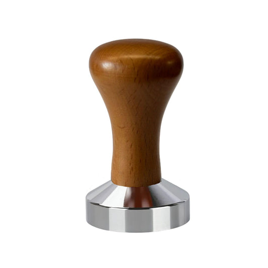 51mm Espresso Tamper - Premium Stainless Steel Base and Wooden Handle - Barista Coffee Tamper for Uniform Compression - Ideal Espresso Coffee Bar Accessories for Perfect Extraction