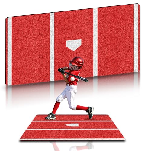 Asyxstar 6' x 4' Baseball Hitting Mat for Indoor/Outdoor Batting Practice