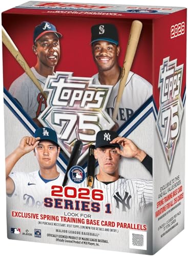 2026 Topps Baseball Series 1 Blaster Box with 6 Packs & Exclusive Parallels