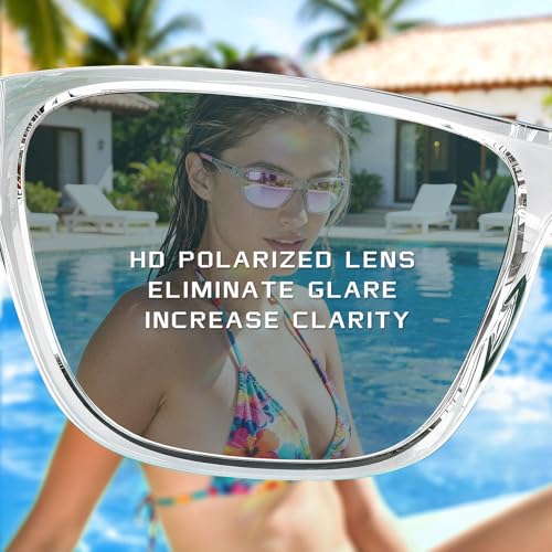 OUTDOORKING Pink Multicolor Polarized Running Sunglasses UV400 for Women & Men