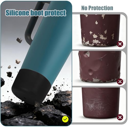 Silicone Boot for Owala SmoothSip Tumbler - 2-Pack, Black