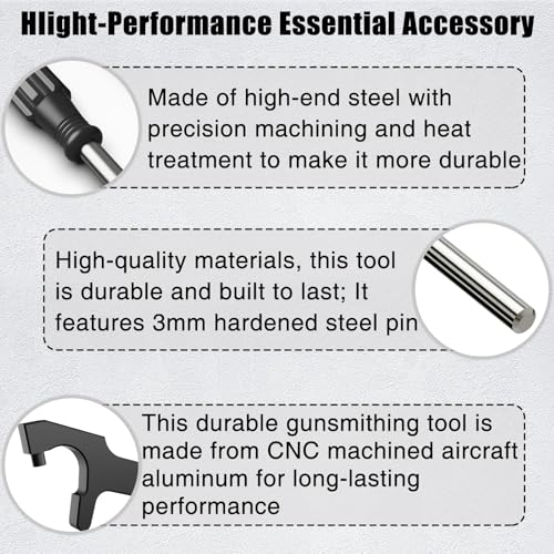 Glock Tool Kit with Storage Bag - Front Sight & Magazine Disassembly Tools - Gen2