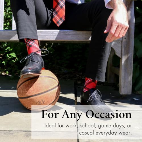 Cotton Dress Socks - Boston University Terriers - Large-X-Large