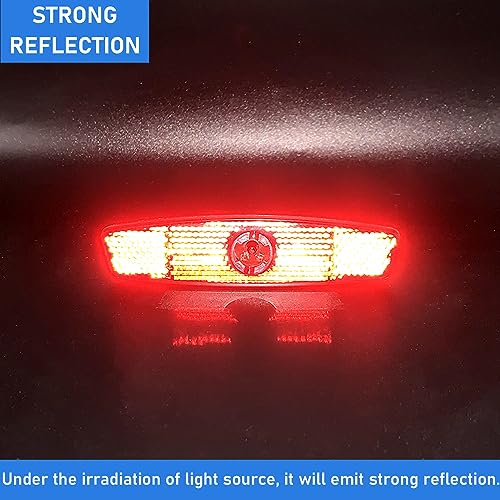 Bicycle Wheel Reflectors - Red Safety Spoke Reflectors (2pcs)