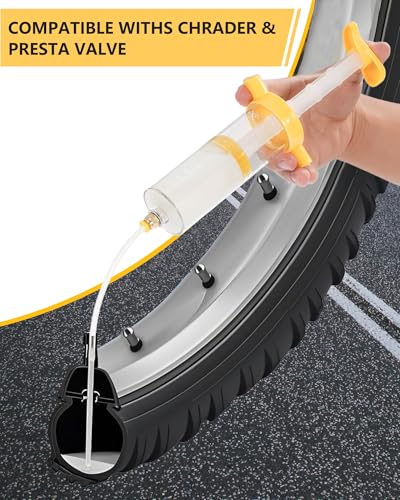 Tubeless Tire Sealant Injector - 120ml with Push-in Connector