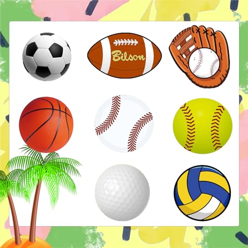 Personalized Acrylic Baseball & Soccer Bag Charms with Inserts