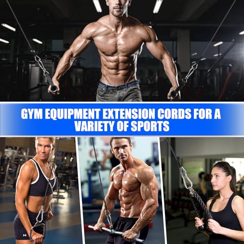TOBWOLF 2-Pack 39-Inch Cable Machine Extension Cables for Home Gym Workout