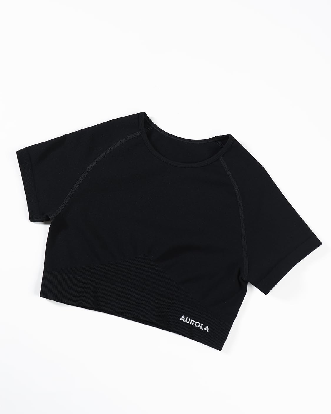AUROLA Seamless Workout T-Shirts for Women - Short Sleeve Crop Top for Gym & Yoga Sessions