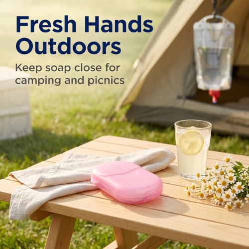 Disposable Soap Sheets - 5 Pack Portable Fragrant Hand Soap for Travel