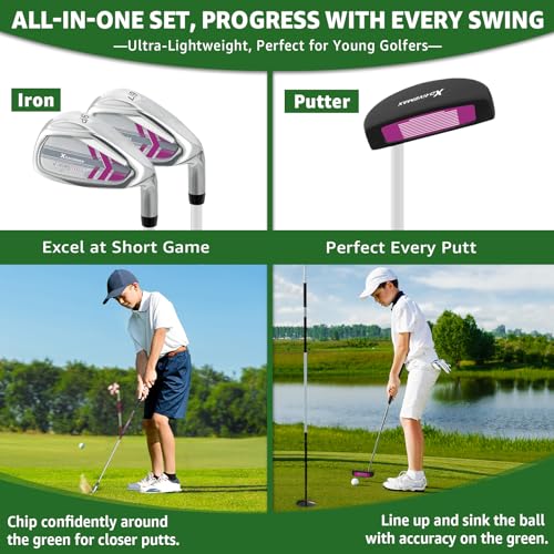 Junior Golf Club Set for Kids 45–54 Inches - Right Hand with Stand Bag