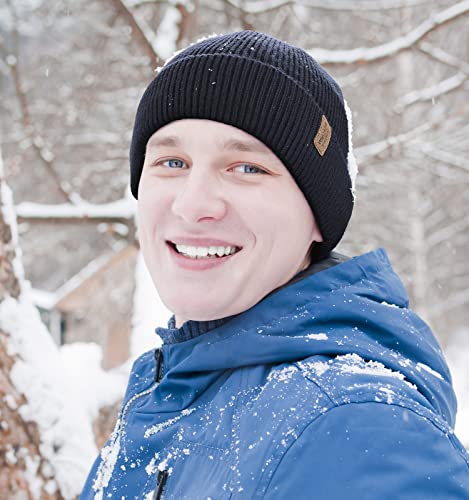 Wmcaps Winter Beanie for Men Women, Soft Warm Fleece Lined Knit Hat