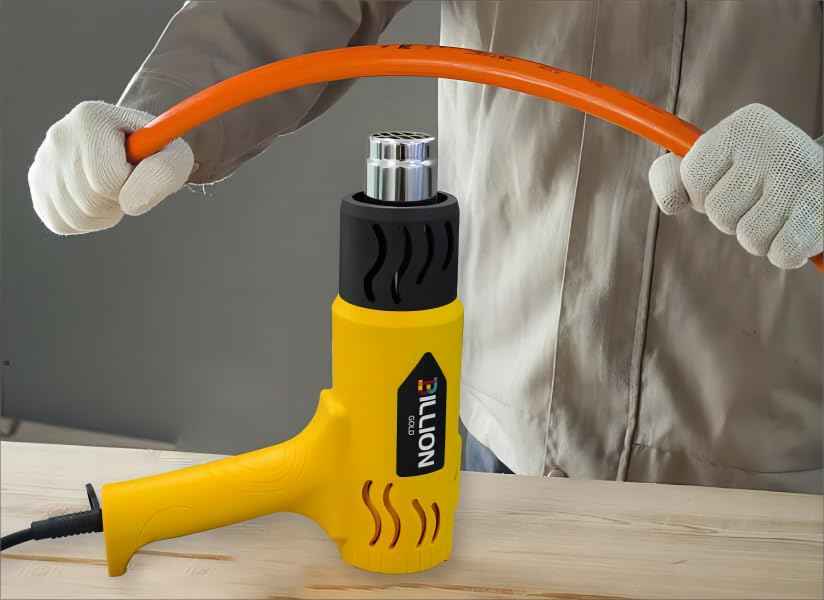Heat Gun, BILLION GOLD 1800W Hot Air Gun 752℉-1112℉ with 2 Temperature Setting, Heat Gun for Crafting, Shrink Tubing, Paint Removing - 2 Nozzles