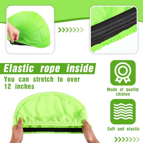 Ramede 12 Pcs Football Helmet Scrimmage Covers - Green, Regular Style