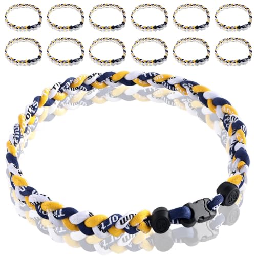 18-Inch Baseball Necklace for Boys - Navy, Yellow & White