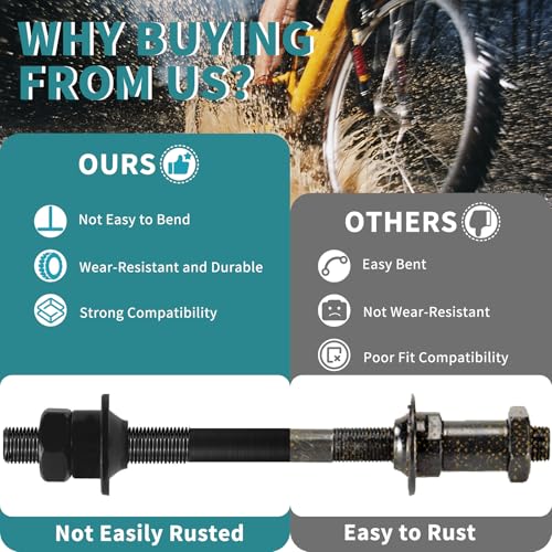 High Hardness MTB Quick Release Skewer Set - Universal Axle for 20-28in Bikes