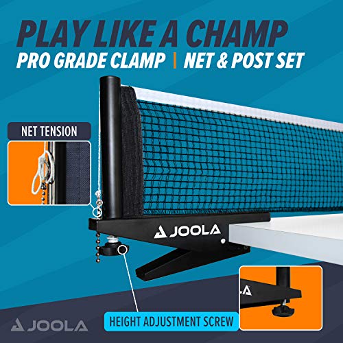 Table Tennis Net and Post Set - 72" Portable Clamp System
