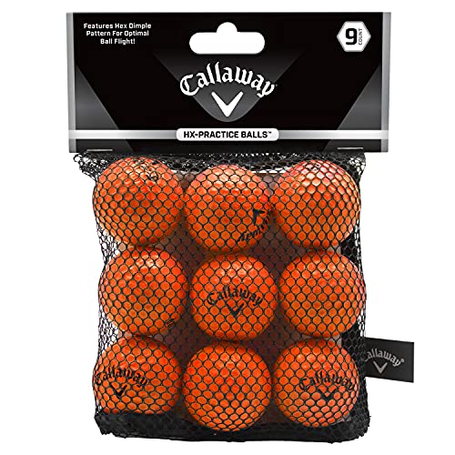 Foam Practice Golf Balls - 9 Pack Orange - Soft Flight Design