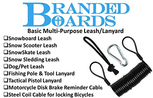 Safety Leash with Heavy Duty Cuff & Carabiner - Basic 1 Pack