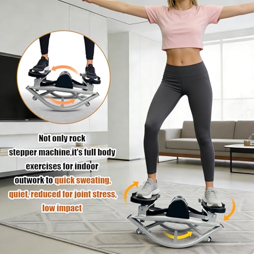 Rock Stepper Machine with Digital Display - Black/Grey