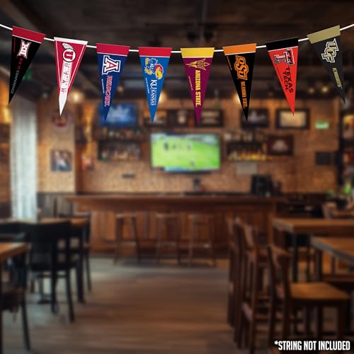 NCAA Big Twelve Mini Pennant Set - 4" x 9" Felt Flags