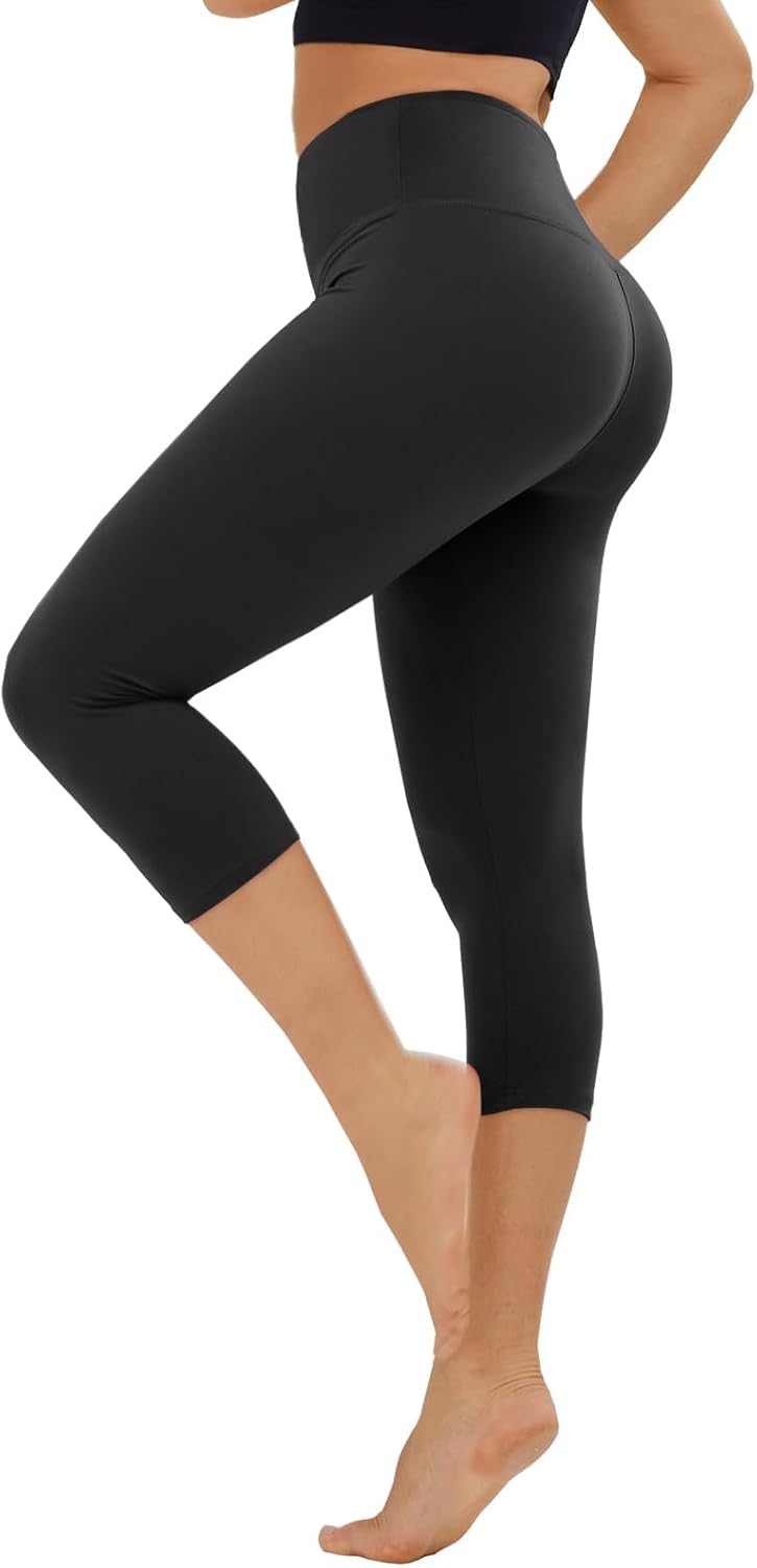Skiennix High Waisted Leggings | Tummy Control, No See-Through, Workout Yoga Pants with Pockets - Reg & Plus Sizes