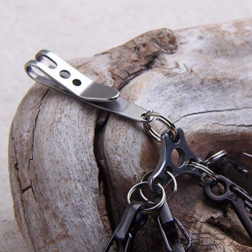 Stainless Steel Deep Carry Pocket Clip - 2 Pack Multi-Purpose EDC
