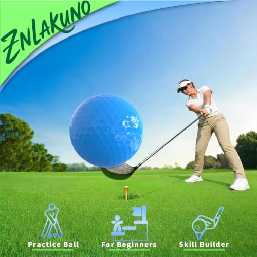 High Visibility Colored Golf Balls - 3 Pack Blue