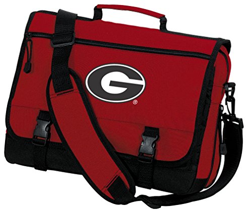 Georgia Bulldogs Laptop Bag - Red Messenger Bag for Students
