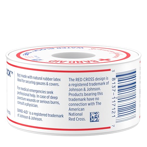 Waterproof First Aid Tape for Bandages - 1 inch x 10 Yards, 1 Roll