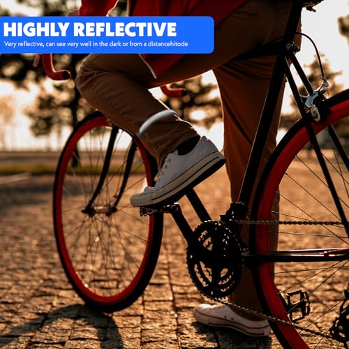 4 Pack High Reflective Cycling Trousers Clips - Safety Ankle Bands