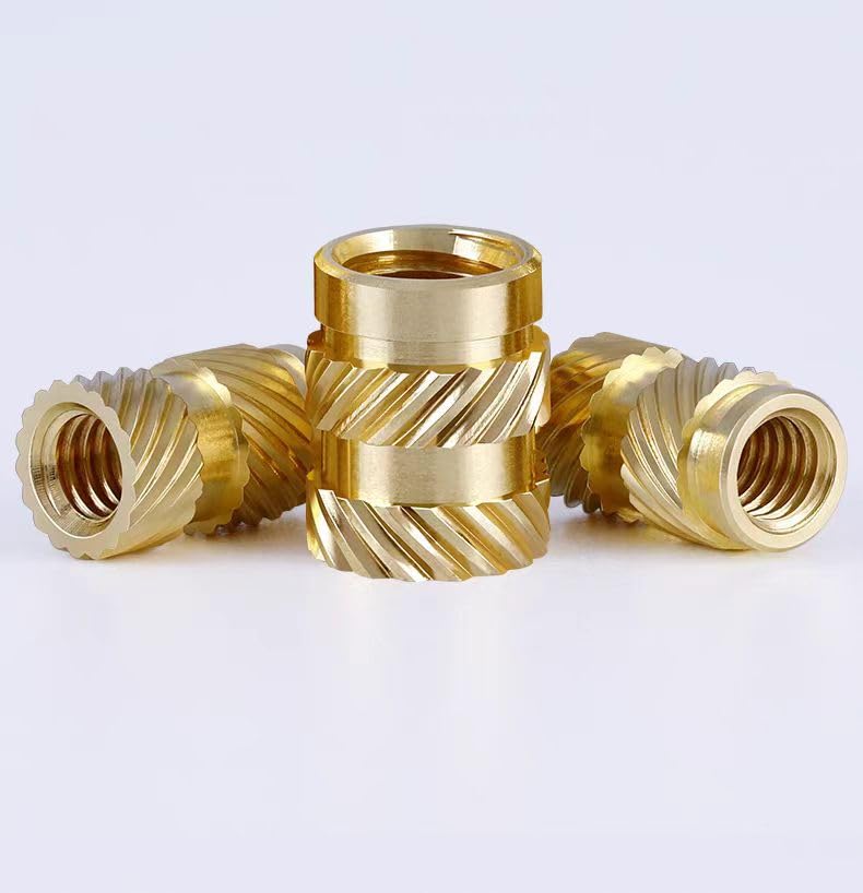 380Pcs JSIERLUOV Threaded Inserts Assortment Kit M2 M2.5 M3 M4 M5 for 3D Printing Components Plastic molding, Metric Brass Knurled Nuts Insert by Heat into Plastic Parts