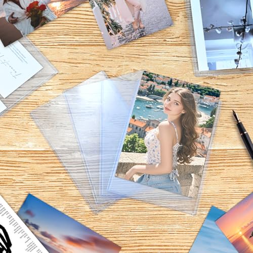 15 Pack Clear Rigid Photo Protectors - 5" x 7" Sleeves