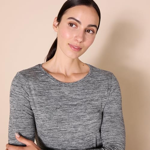Women's Quick Dry Lightweight Long-Sleeve T-Shirt - Black Heather, Small