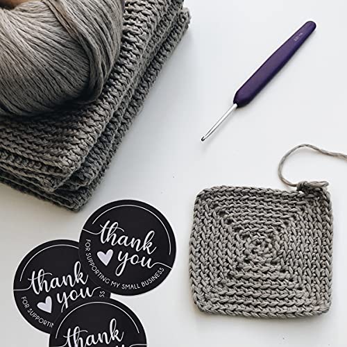 Thank You Stickers - 2" Round Roll of 500 for Small Business