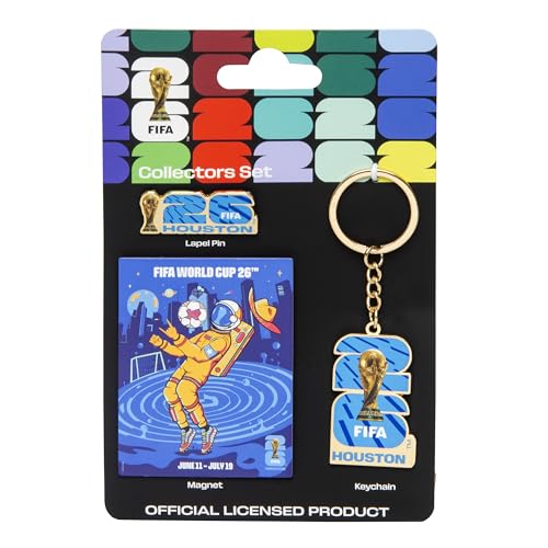 FIFA World Cup Houston Collector's Set - Lapel Pin, Keychain & Magnet