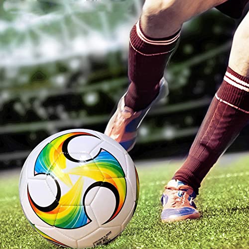 Colorful Size 3 Soccer Ball with Pump - Kids Training Gift