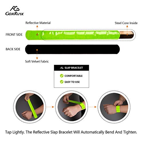 Adjustable Reflective Bands for Night Running - 6 Pack