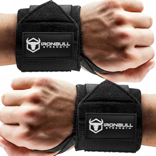 18-Inch Wrist Wraps for Weightlifting - Black V2