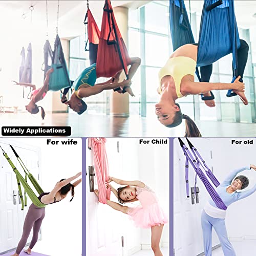 Leg Stretcher Strap with Door Anchor - Flexibility Trainer - Pink