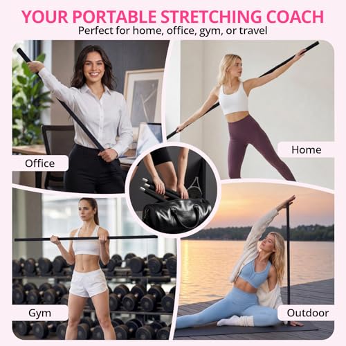 Adjustable 5ft Steel Mobility Stick for Stretching & Balance