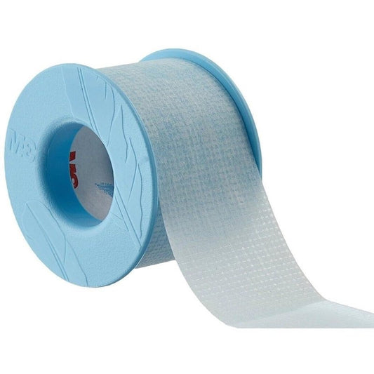 3M Kind Removal Silicone Tape, Latex-Free, Blue Surgical Tape 1" and 2" Tape with Length of 5 1/2 Yards Combo Pack