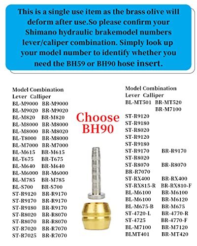 14 PCS Brake Olive and Barb Kit for Shimano BH90 - Hydraulic Disc Brake Fittings