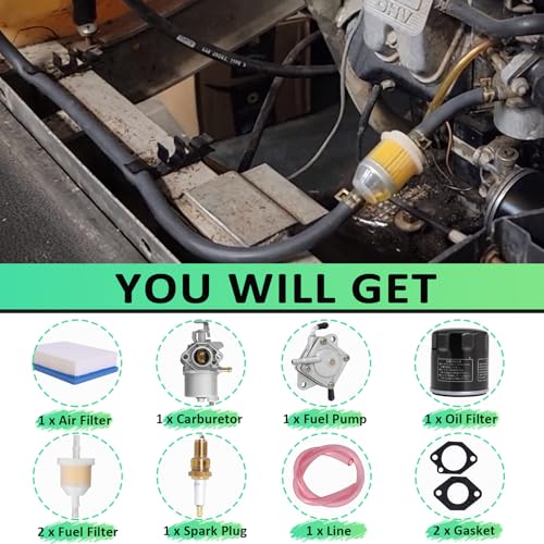 Podoy Golf Cart Tune Up Kit for Club Car DS Gas 1992-2004 | Engine Maintenance Parts