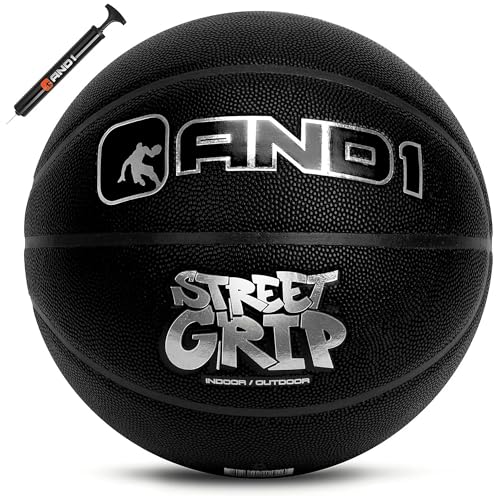 Official Size 7 Basketball - Premium Composite Leather - Black